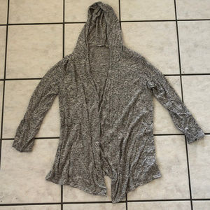 Cardigan with hood, Marble colored, size XL